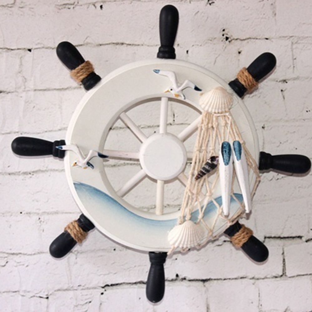 Vintage 9 Inch Beach Home Fish - Fishing Boat Steering Wheel ulasan dan harga