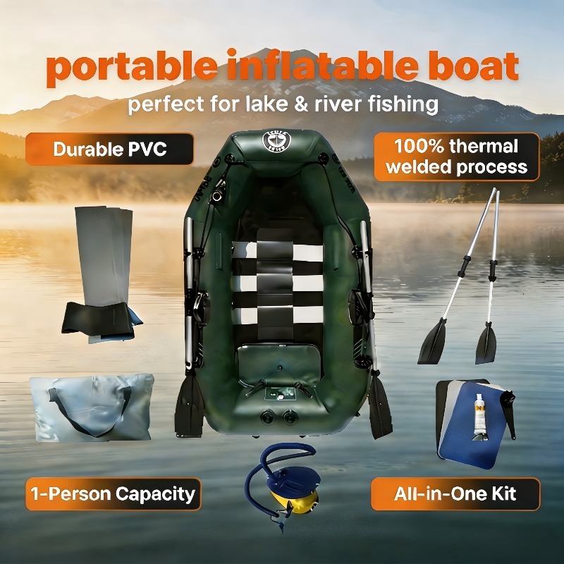 1 Person Fishing Boat Cheap In - Fishing Boat Inflatable ulasan dan harga
