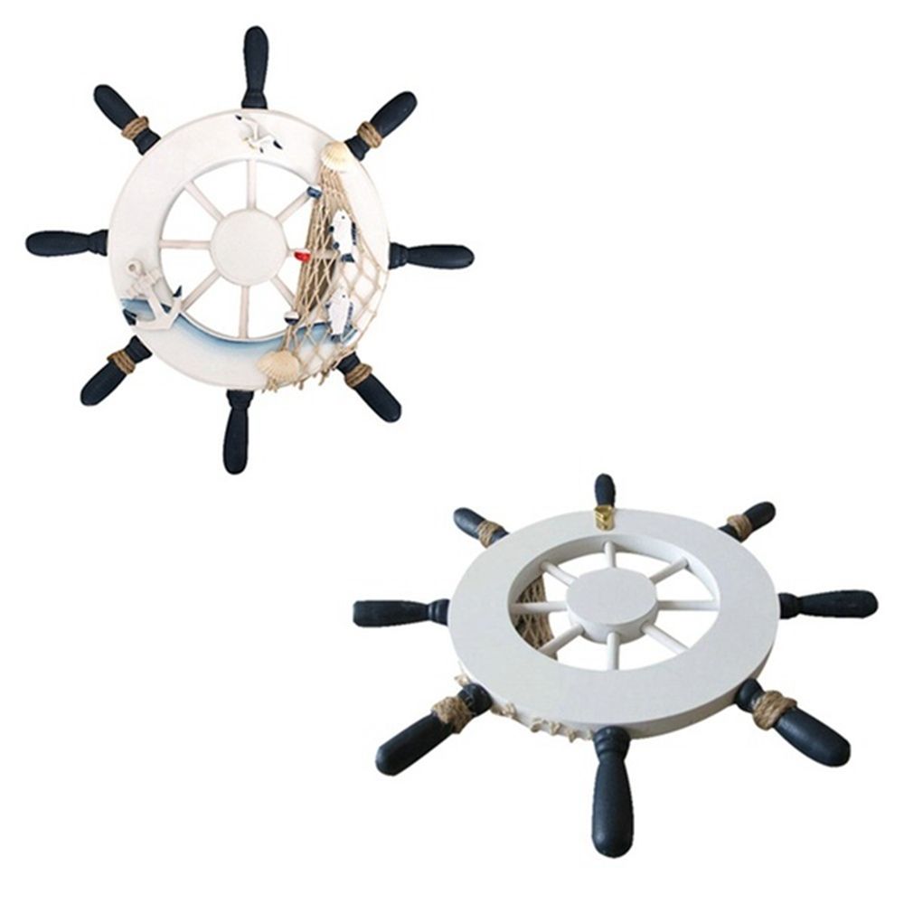 Mediterranean Style Decoration - Fishing Boat Steering Wheel ulasan dan harga